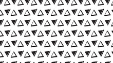 The Vectors Illustration Seamless Pattern Of Abstract Triangle Black White Background