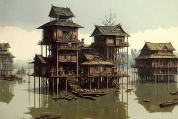 Poster - Stilt house