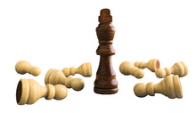 Wooden Chess Figures For Play Game
