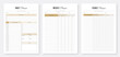 © best-design - Daily, weekly, monthly, yearly planner template. 3 Set of minimalist planners. Printable Daily Weekly Monthly Planner Templates. Modern Planner Template. Set of Vector. Eps10 vector. Planner Bundle.