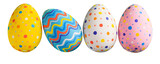 Fototapeta Panele - Easter eggs painted in different colors