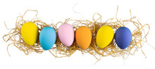 Cute Creative Easter Eggs In Different Colors