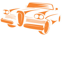 Orange Sports Car