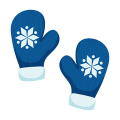 Sticker - Winter Warm Gloves Composition