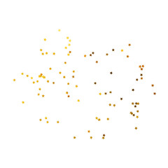 Wall Mural - golden star confetti, gold stars sparkle decoration cutout, png file.