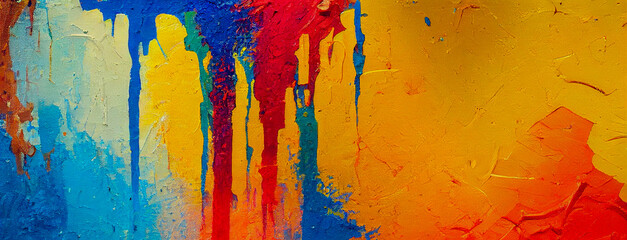 Wall Mural - abstract oil paint watercolor background, generative ai illustration