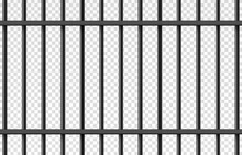 Vector Prison Cage On Isolated Transparent Background. Iron Fence Png, Iron Bars Png. Prison, Crime, Prisoner.