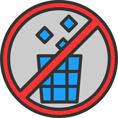 Sticker - No Littering Icon