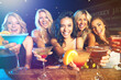 © Grady R/peopleimages.com - Party, cocktails and women friends cheers for celebration of birthday, new years or happy hour at a nightclub or event with alcohol. Female group celebrate with drinks for ladies night at a club
