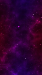 Wall Mural - deep space nebula with stars 4k animations background vertical video