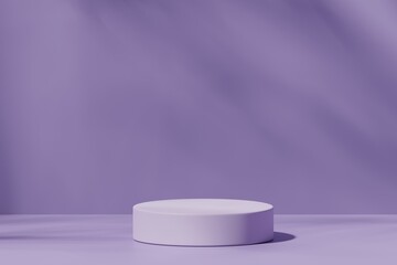 Scene with a podium for product presentation, 3d rendering
