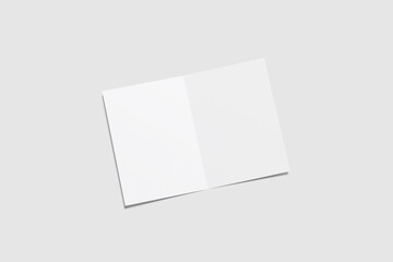 Poster - A5 Bifold Brochure Blank Mockup