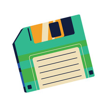 Floppy Disk 90s Pop Art
