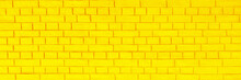Yellow Brick Wall For Background Or Texture