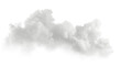 canvas print picture - Cutout clean white cloud transparent backgrounds special effect 3d illustration