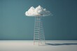 © SCHRÖDER - Digital illustration about cloud and ladder.