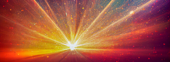 Wall Mural - explosion of light, Generative AI Art Illustration