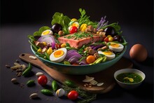 A Salad With Eggs., Generative Ai