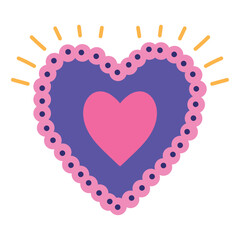 Sticker - heart vector style