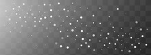 White Snowflake Vector Transparent Panoramic