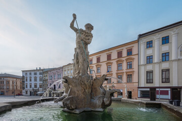 Sticker - Neptune Fountain at Lower Square - Olomouc, Czech Republic