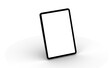 © vegefox.com - tablet pc - Modern black tablet computer isolated on white background.
