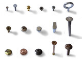 Fototapeta Kosmos - set of screws