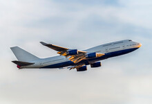 Airliner Boeing 747 Taking Off; London, England