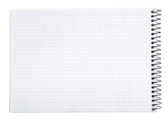 Canvas Print - Classic blank white paper notebook