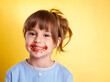© Designpics - Portrait of Girl With Spaghetti Sauce on Face