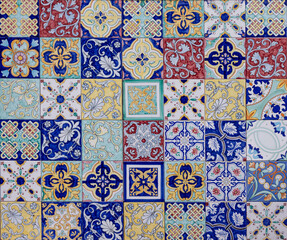 Naklejka na meble colorful tile pattern