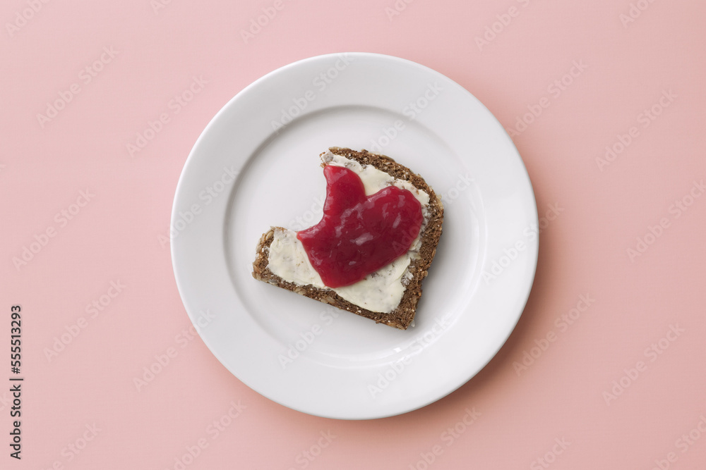 Still Life of Bread with Jam