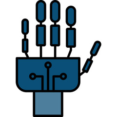 Sticker - Robotics hand Icon