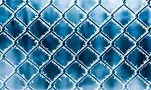 Frost On The Fence Mesh 