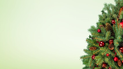 Sticker - Beautiful holiday christmas background with tree