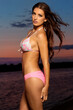 © Designpics - Young Woman Wearing Bikini on Beach at Sunset, Ottawa, Ontario, Canada