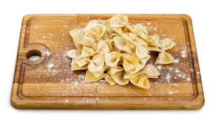 Canvas Print - Flour products on wooden desk