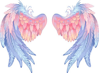 Sticker - Delicate Angel Wings