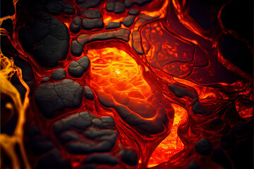 Poster - lava surface texture