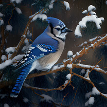 Blue Jay Feathers On Wood Free Stock Photo - Public Domain Pictures