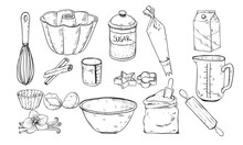 Baking Stuff Handdrawn Illustration