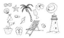 Beach Handdrawn Illustration
