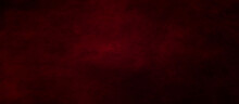 Dark Red Horror Scary Background. Dark Grunge Red Texture Concrete. Dark Grunge Red Concrete. Red Textured Stone Wall Background. Dark Edges. Dark Red Grungy Background Or Texture.