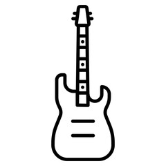 Wall Mural - electric guitar icon	
