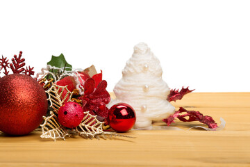 Wall Mural - beautiful christmas decorations on background