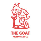 Fototapeta Pokój dzieciecy - Illustration vector graphic of The Goat, good for logo design
