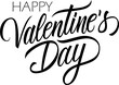 © FineVector - Valentines Day romantic lettering. Happy Valentine's Day, February 14 holiday greetings. Creative typography for your graphic design. PNG file.