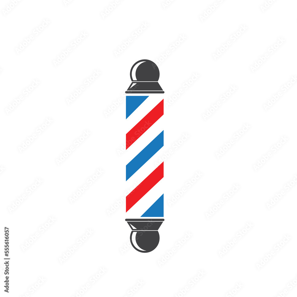 barber pole icon vector illlustration design. the barbershop cylinder ...