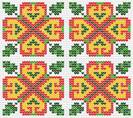 A pattern in the folk style 