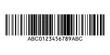 Code 128 barcode isolated PNG